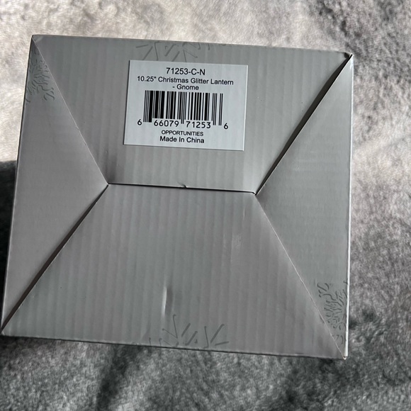 Christmas glitter Gnome lantern NIB - Picture 4 of 4